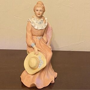 HOMCO Home Interiors Victorian Lady Courtneys Dream Porcelain Figurine #1439